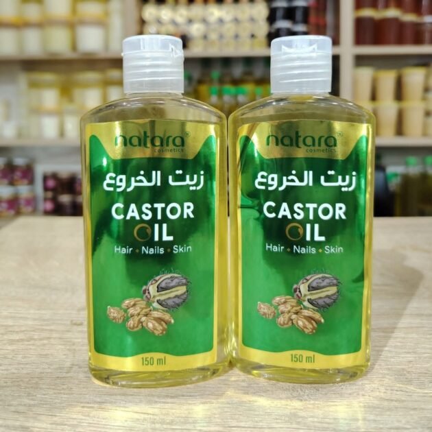 🌿 #زيت_الخروع الأصلي – العناية الطبيعية لشعرك وبشرتك وأظافرك ✨